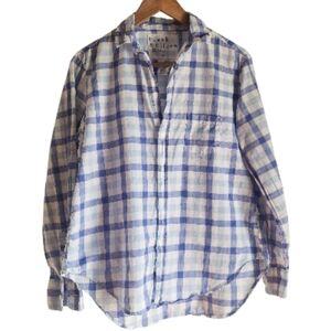 Frank & Eileen‎ Blue and White Plaid Women's Shirt SX